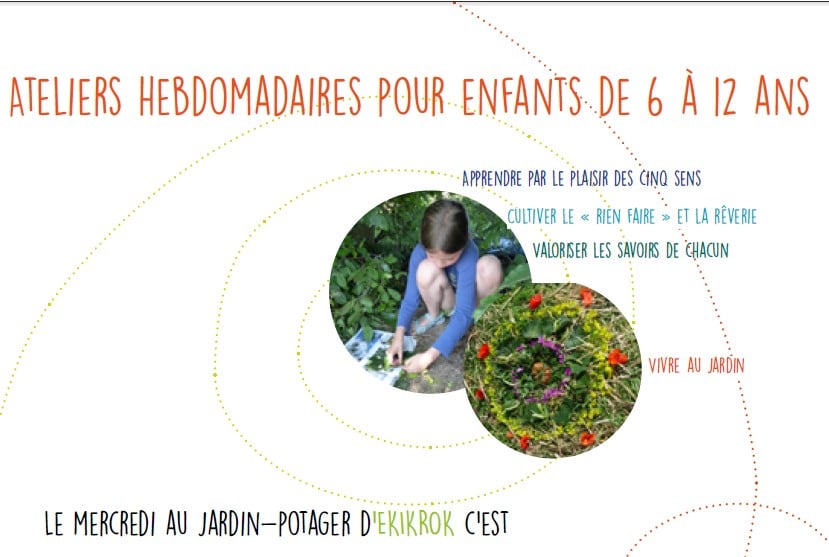 Ateliers du mercredi pour enfants de 6 à 12 ans