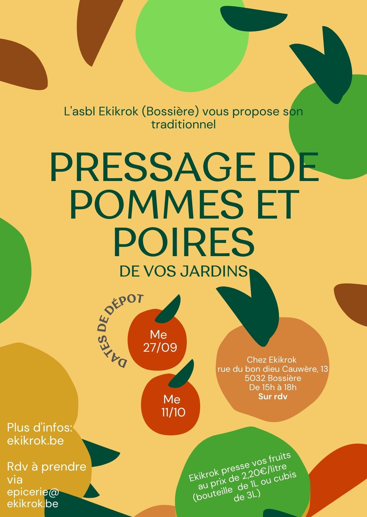 pressage pommes 23 Pressage de fruits sur Gembloux