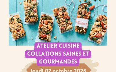 Atelier collations saines et gourmandes avec Pauline – Jeudi 02 octobre