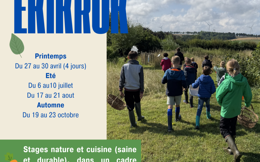 Stages nature et cuisine (6 à 12 ans) – Edition 2026