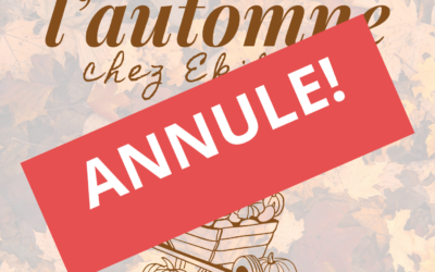 !! ANNULATION DE LA FETE DE l&rsquo;AUTOMNE DE CE VENDREDI 23/10